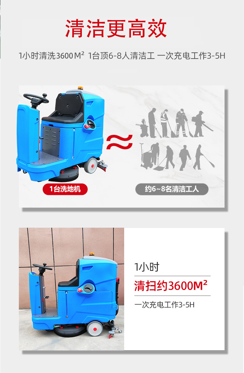 常德驾驶式洗地机更适合用在高铁站